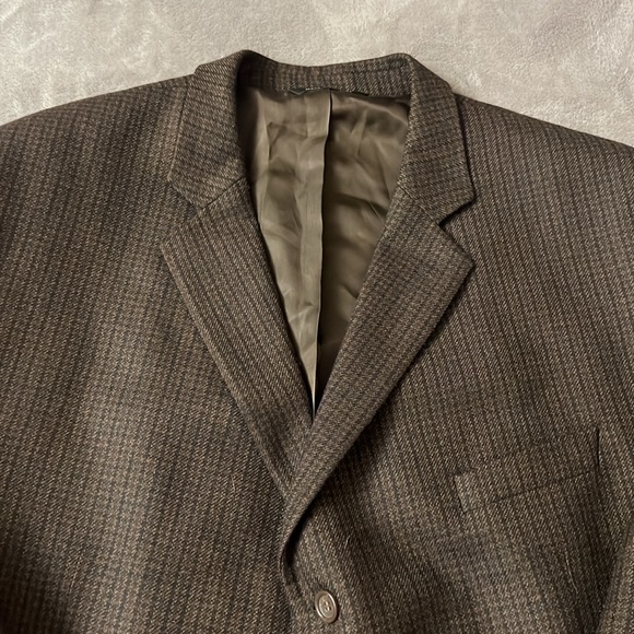 Joseph Feiss Men's Sport Coat Blazer Two Button Plaid Lambswool Classic Fit 52R - Picture 2 of 11